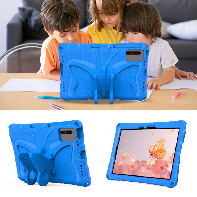 For Honor Tablet V7 11 2021 Butterfly Bracket EVA Shockproof Tablet Case(Blue)