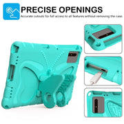 For Honor Tablet V7 11 2021 Butterfly Bracket EVA Shockproof Tablet Case(Mint Green)