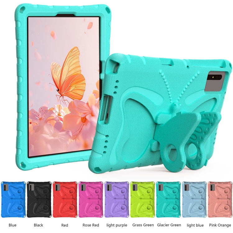 For Honor Tablet V7 11 2021 Butterfly Bracket EVA Shockproof Tablet Case(Mint Green)