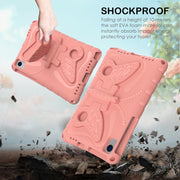 For Honor V6 10.4 2020 Butterfly Bracket EVA Shockproof Tablet Case(Pink Orange)