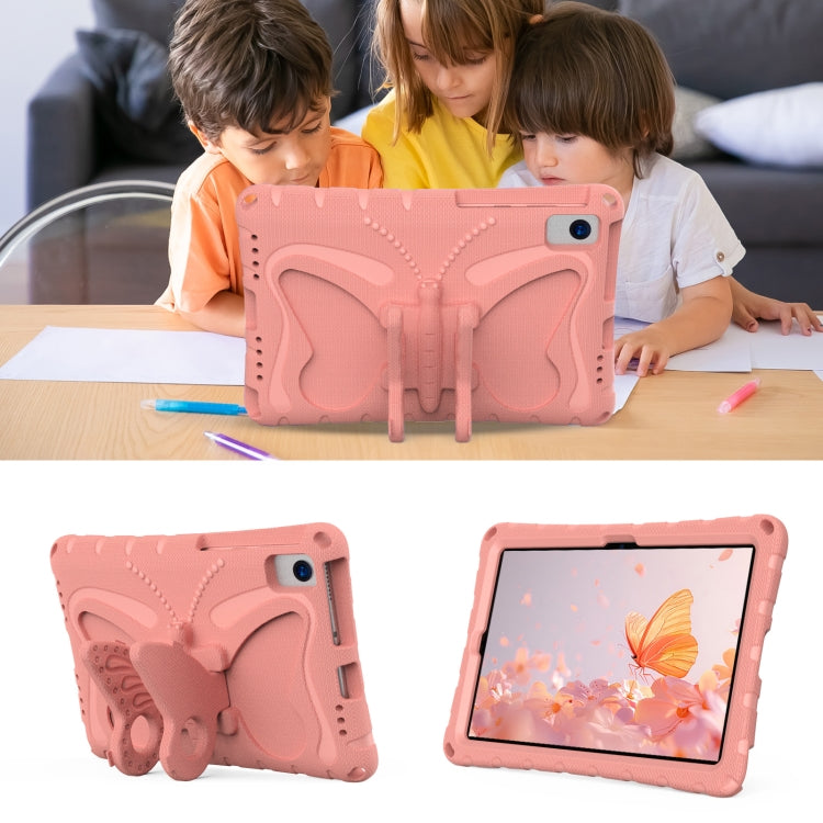 For Honor V6 10.4 2020 Butterfly Bracket EVA Shockproof Tablet Case(Pink Orange)