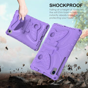 For Honor V6 10.4 2020 Butterfly Bracket EVA Shockproof Tablet Case(Light Blue)