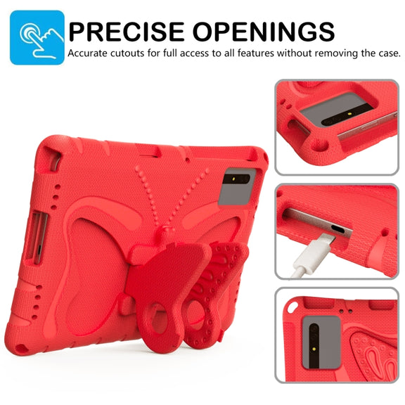 For Huawei MatePad SE 11 2024 Butterfly Bracket EVA Shockproof Tablet Case(Red)
