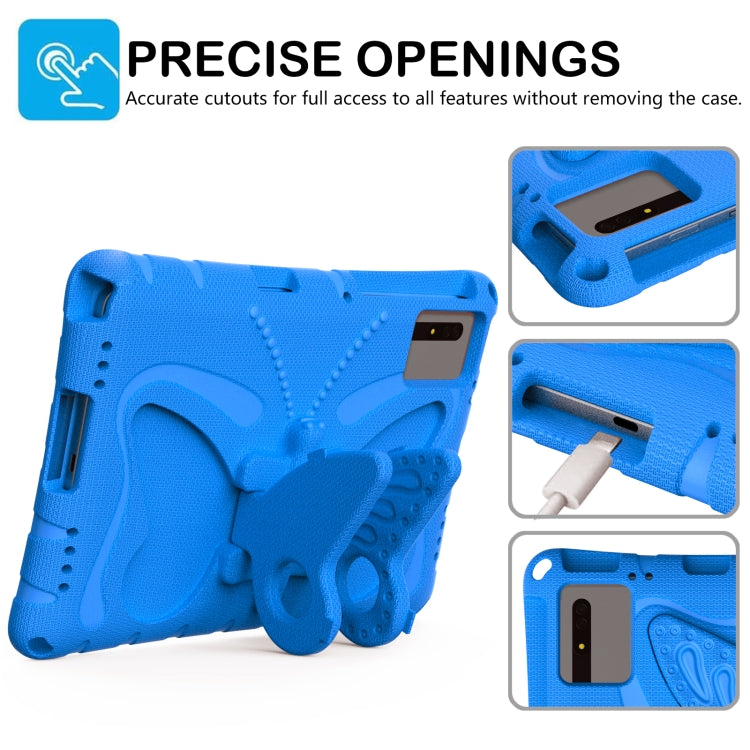 For Huawei MatePad SE 11 2024 Butterfly Bracket EVA Shockproof Tablet Case(Blue)