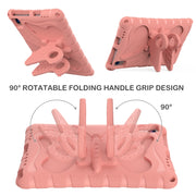 For Huawei MatePad 10.4 Butterfly Bracket EVA Shockproof Tablet Case(Pink Orange)