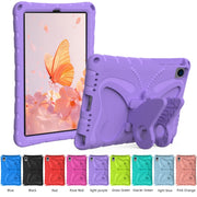 For Huawei MatePad 10.4 Butterfly Bracket EVA Shockproof Tablet Case(Light Purple)