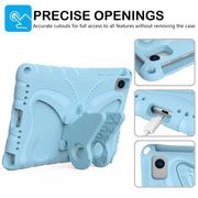 For Huawei MatePad 10.4 Butterfly Bracket EVA Shockproof Tablet Case(Light Blue)