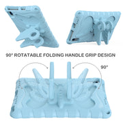For Huawei MatePad 10.4 Butterfly Bracket EVA Shockproof Tablet Case(Light Blue)