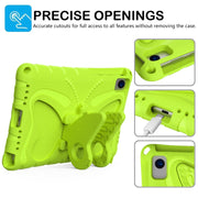 For Huawei MatePad 10.4 Butterfly Bracket EVA Shockproof Tablet Case(Grass Green)