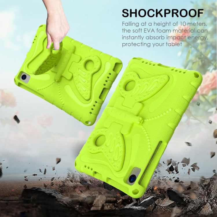 For Huawei MatePad 10.4 Butterfly Bracket EVA Shockproof Tablet Case(Grass Green)