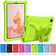 For Huawei MatePad 10.4 Butterfly Bracket EVA Shockproof Tablet Case(Grass Green)