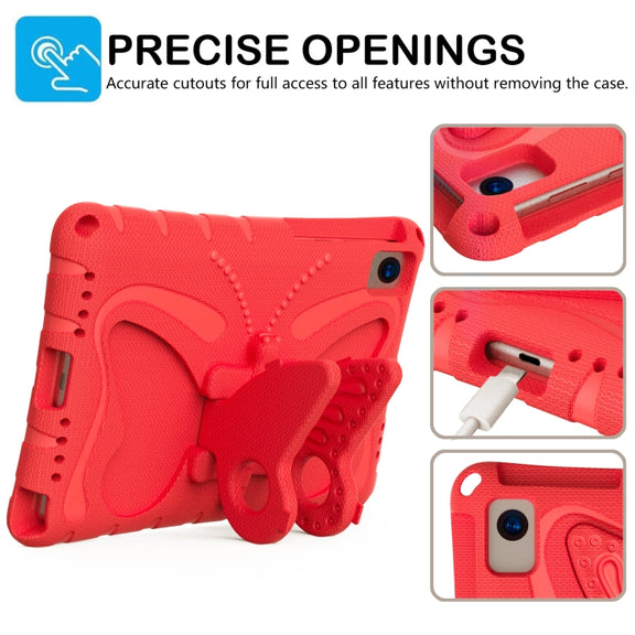 For Huawei MatePad 10.4 Butterfly Bracket EVA Shockproof Tablet Case(Red)