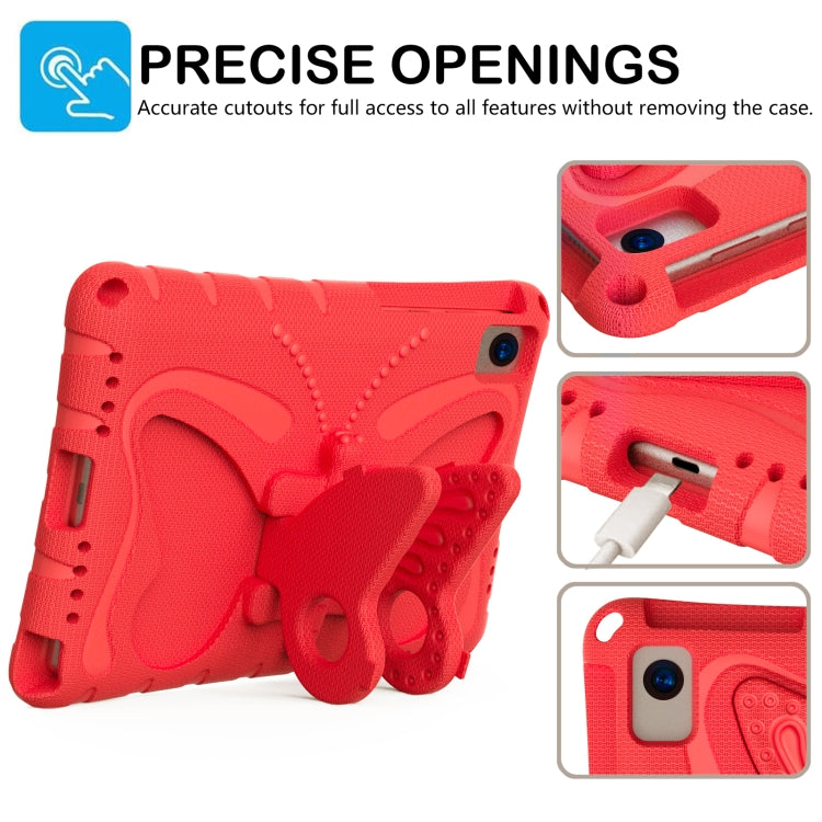 For Huawei MatePad 10.4 Butterfly Bracket EVA Shockproof Tablet Case(Red)