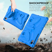 For Huawei MatePad 10.4 Butterfly Bracket EVA Shockproof Tablet Case(Blue)