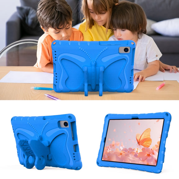 For Huawei MatePad 10.4 Butterfly Bracket EVA Shockproof Tablet Case(Blue)