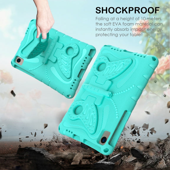 For Huawei MatePad 10.4 Butterfly Bracket EVA Shockproof Tablet Case(Mint Green)