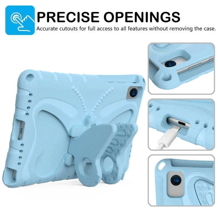 For Huawei MatePad SE 10.4 Butterfly Bracket EVA Shockproof Tablet Case(Light Purple)