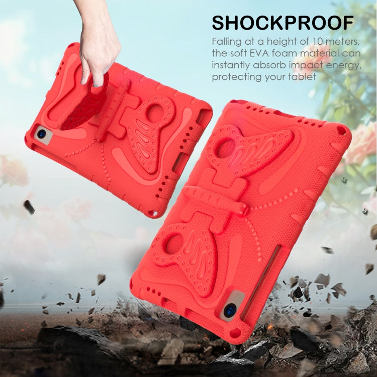 For Huawei MatePad SE 10.4 Butterfly Bracket EVA Shockproof Tablet Case(Red)