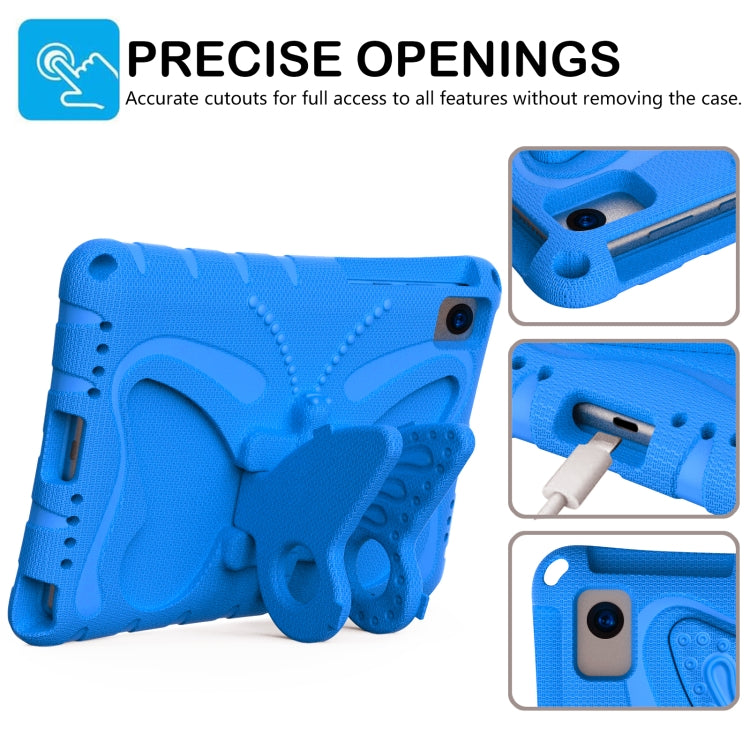 For Huawei MatePad SE 10.4 Butterfly Bracket EVA Shockproof Tablet Case(Blue)