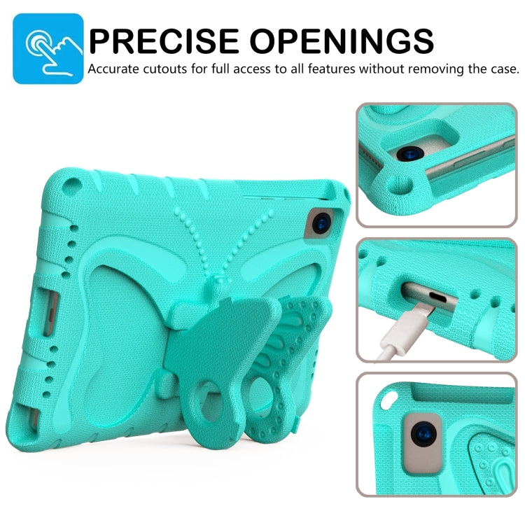 For Huawei MatePad SE 10.4 Butterfly Bracket EVA Shockproof Tablet Case(Mint Green)