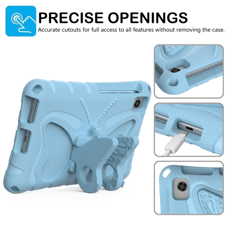 For Huawei MatePad T8 8.0 2020 Butterfly Bracket EVA Shockproof Tablet Case(Light Blue)