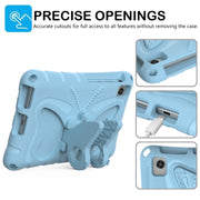 For Huawei MatePad T8 8.0 2020 Butterfly Bracket EVA Shockproof Tablet Case(Light Blue)