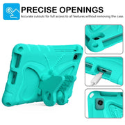 For Huawei MatePad T8 8.0 2020 Butterfly Bracket EVA Shockproof Tablet Case(Mint Green)