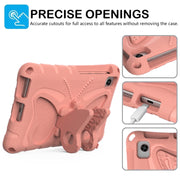 For TCL Tab 8 LE / WiFi 2023 Butterfly Bracket EVA Shockproof Tablet Case(Pink Orange)