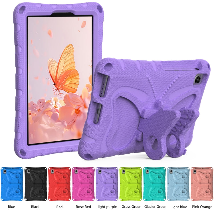 For TCL Tab 8 LE / WiFi 2023 Butterfly Bracket EVA Shockproof Tablet Case(Light Purple)