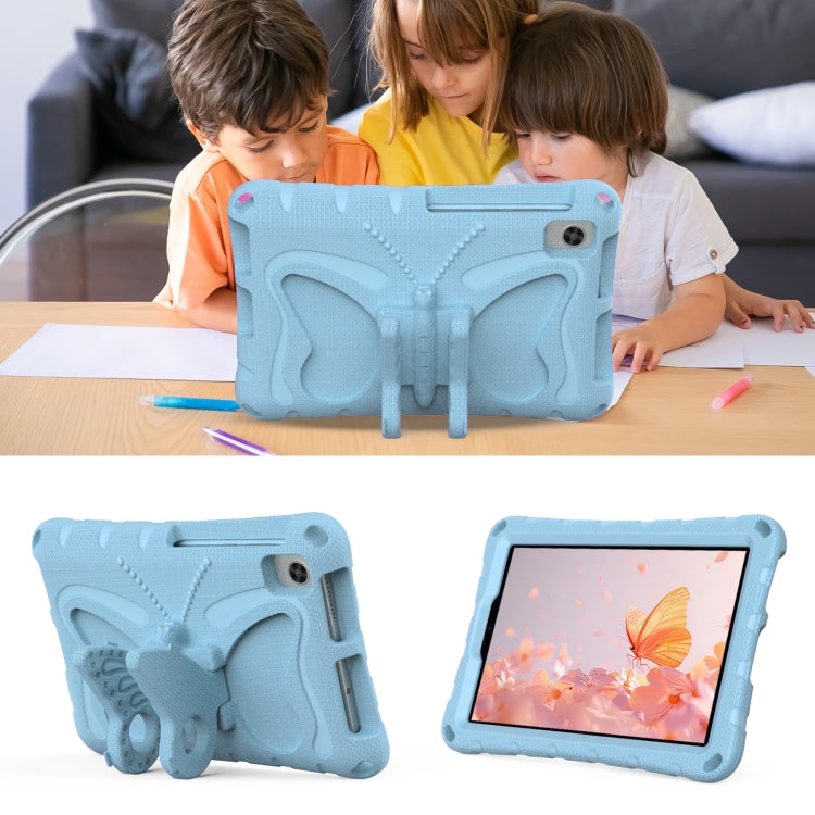For TCL Tab 8 LE / WiFi 2023 Butterfly Bracket EVA Shockproof Tablet Case(Light Blue)