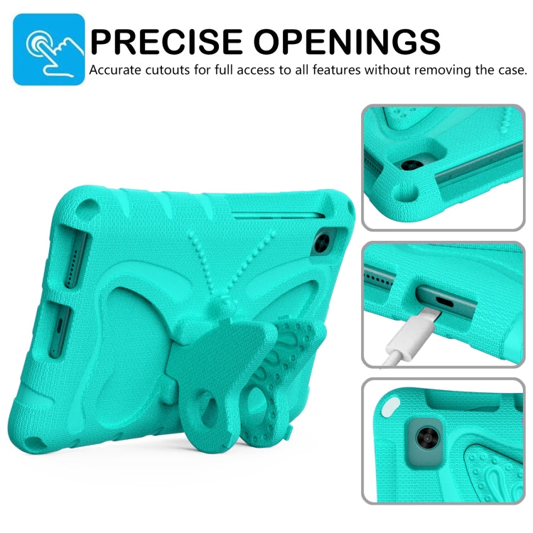 For TCL Tab 8 LE / WiFi 2023 Butterfly Bracket EVA Shockproof Tablet Case(Mint Green)