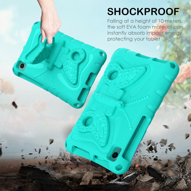 For TCL Tab 8 LE / WiFi 2023 Butterfly Bracket EVA Shockproof Tablet Case(Mint Green)
