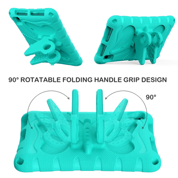 For TCL Tab 8 LE / WiFi 2023 Butterfly Bracket EVA Shockproof Tablet Case(Mint Green)