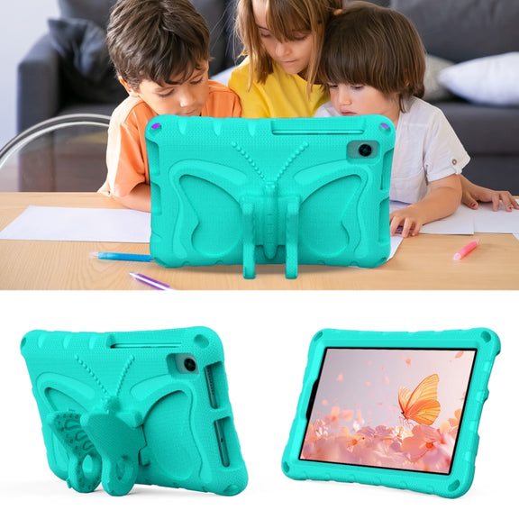 For TCL Tab 8 LE / WiFi 2023 Butterfly Bracket EVA Shockproof Tablet Case(Mint Green)