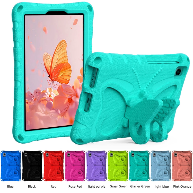 For TCL Tab 8 LE / WiFi 2023 Butterfly Bracket EVA Shockproof Tablet Case(Mint Green)