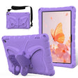 For Amazon Kindle Fire Max 11 2023 Butterfly Bracket EVA Shockproof Tablet Case(Light Purple) - Amazon by PMC TechLife | Online Shopping South Africa | PMC TechLife | Buy Now Pay Later Mobicred