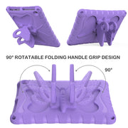 For Amazon Kindle Fire Max 11 2023 Butterfly Bracket EVA Shockproof Tablet Case(Light Purple)