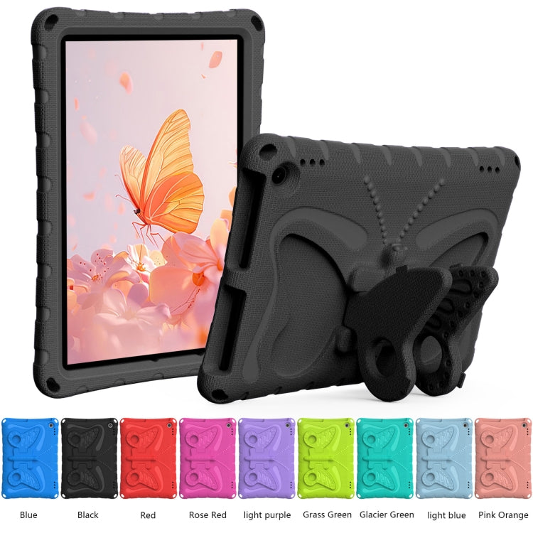 For Amazon Kindle Fire Max 11 2023 Butterfly Bracket EVA Shockproof Tablet Case(Black)