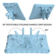 For Amazon Kindle Fire Max 11 2023 Butterfly Bracket EVA Shockproof Tablet Case(Light Blue)