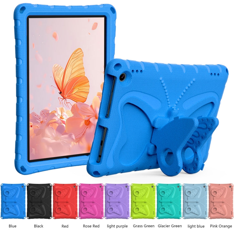 For Amazon Kindle Fire Max 11 2023 Butterfly Bracket EVA Shockproof Tablet Case(Blue)
