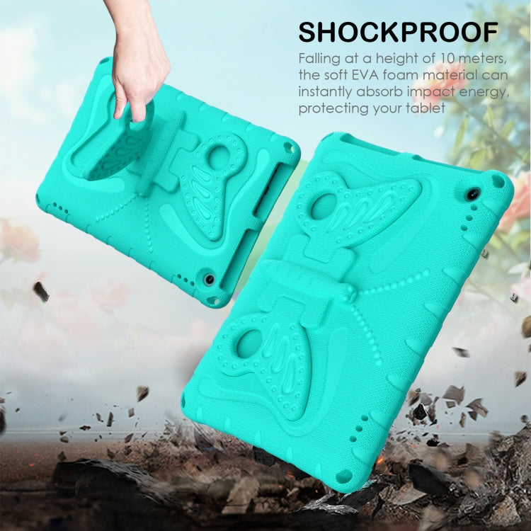 For Amazon Kindle Fire Max 11 2023 Butterfly Bracket EVA Shockproof Tablet Case(Mint Green)