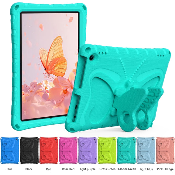For Amazon Kindle Fire Max 11 2023 Butterfly Bracket EVA Shockproof Tablet Case(Mint Green)
