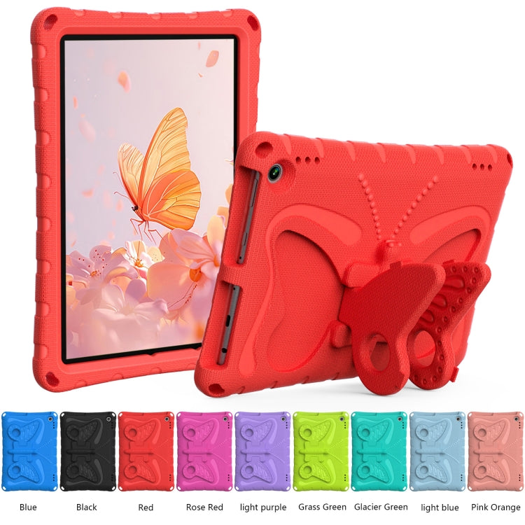 For Amazon Kindle Fire HD10 2021/2023 Butterfly Bracket EVA Shockproof Tablet Case(Red)