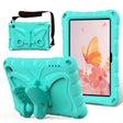 For Amazon Kindle Fire HD7 2022 Butterfly Bracket EVA Shockproof Tablet Case(Mint Green) - Amazon by PMC TechLife | Online Shopping South Africa | PMC TechLife | Buy Now Pay Later Mobicred