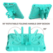 For Amazon Kindle Fire HD7 2022 Butterfly Bracket EVA Shockproof Tablet Case(Mint Green)