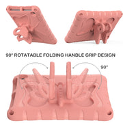 For Amazon Kindle Fire HD8 /8 Plus 2020/2022 Butterfly Bracket EVA Shockproof Tablet Case(Pink Orange)