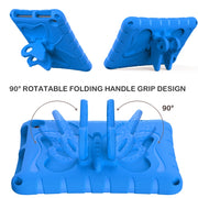 For Amazon Kindle Fire HD8 /8 Plus 2020/2022 Butterfly Bracket EVA Shockproof Tablet Case(Blue)