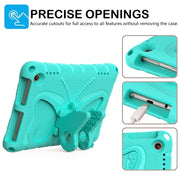 For Amazon Kindle Fire HD8 /8 Plus 2020/2022 Butterfly Bracket EVA Shockproof Tablet Case(Mint Green)