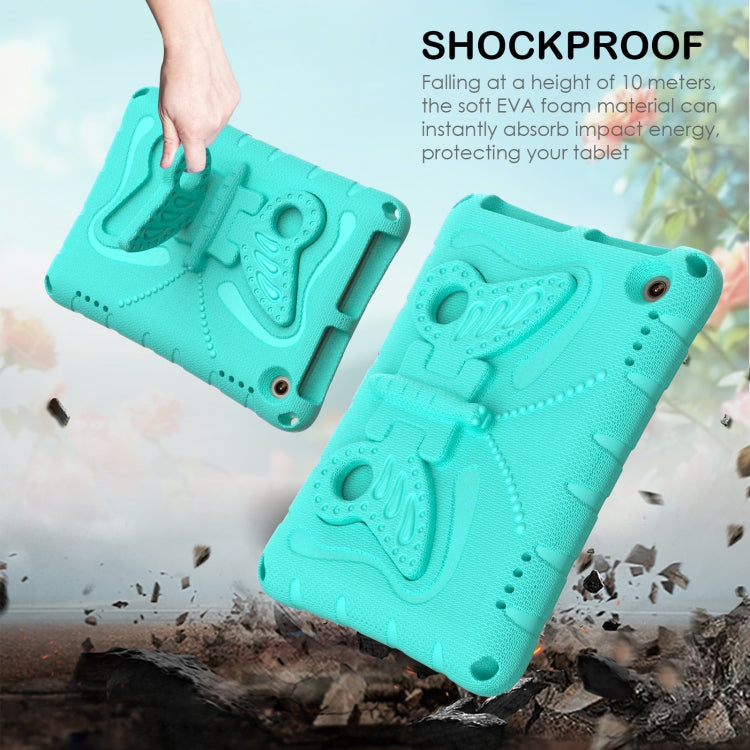 For Amazon Kindle Fire HD8 /8 Plus 2020/2022 Butterfly Bracket EVA Shockproof Tablet Case(Mint Green)