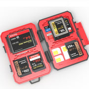 Desiontal SD / TF / XQD / CF / SIM / TF Storage Card Memory Card Organizer Outdoor Portable Water-resistant Box